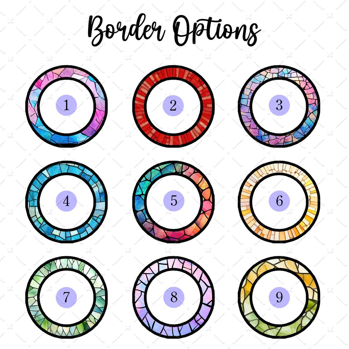 Personalized Birth Flower Suncatcher Grandma's Garden Stained Glass Ornament