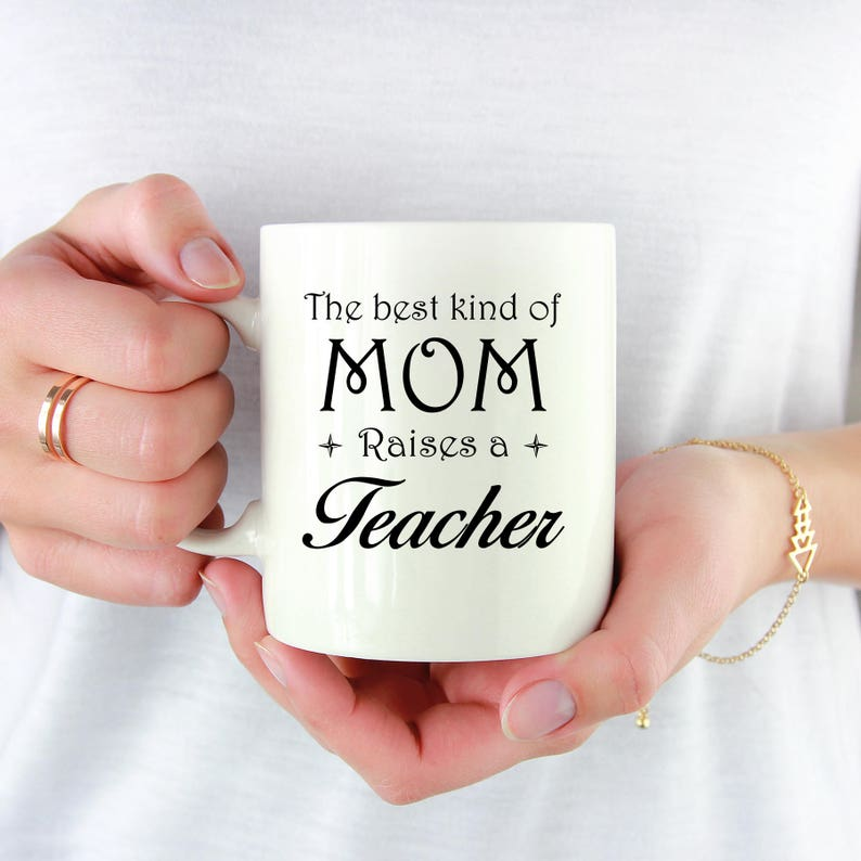 Teacher Mom Coffee Mug – Mother's Day Gift, Customizable Job