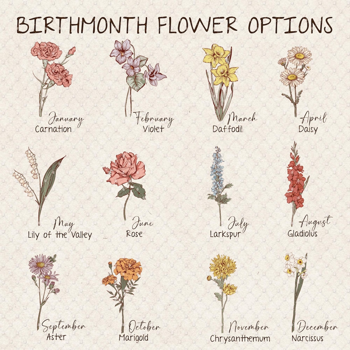 Personalized Grandmas Garden Suncatcher, Mother's Day Gifts For Nana, Grandmother, Grandma Birthday Gift