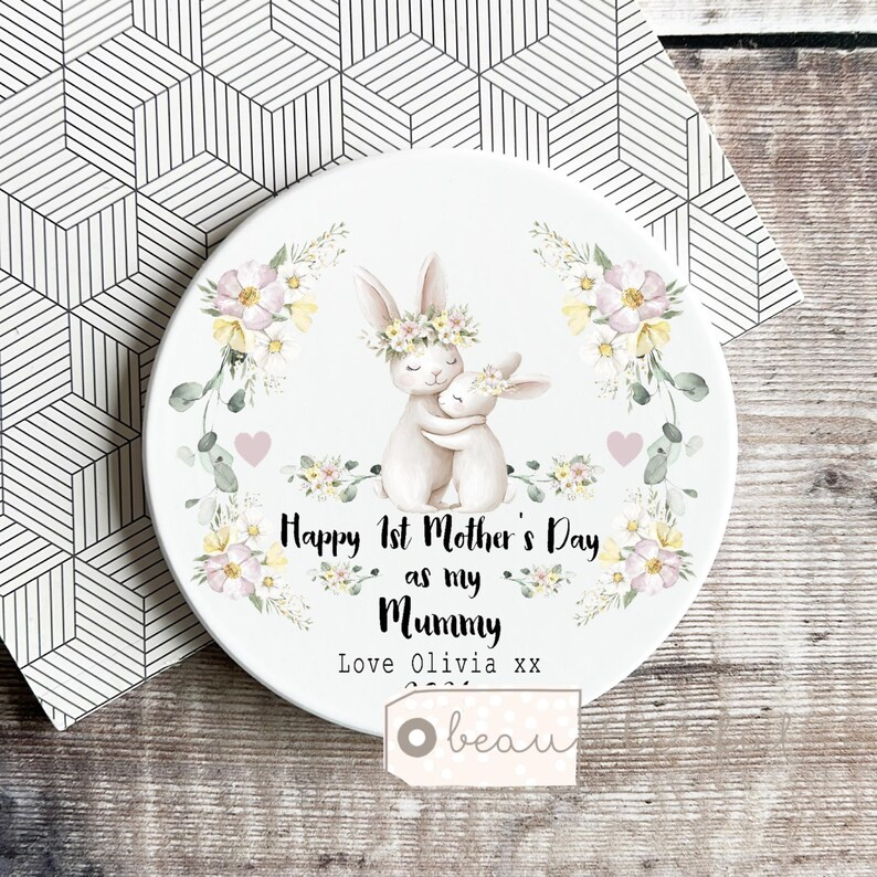 Personalized First Mother’s Day Mug – Best Mummy Gift, Custom Coffee Cup for New Mom or Nanny