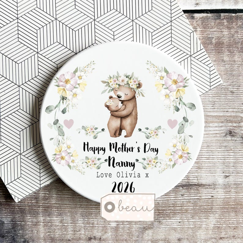 Personalized First Mother’s Day Mug – Best Mummy Gift, Custom Coffee Cup for New Mom or Nanny