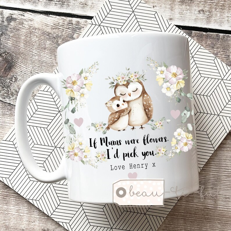 Personalized First Mother’s Day Mug – Best Mummy Gift, Custom Coffee Cup for New Mom or Nanny