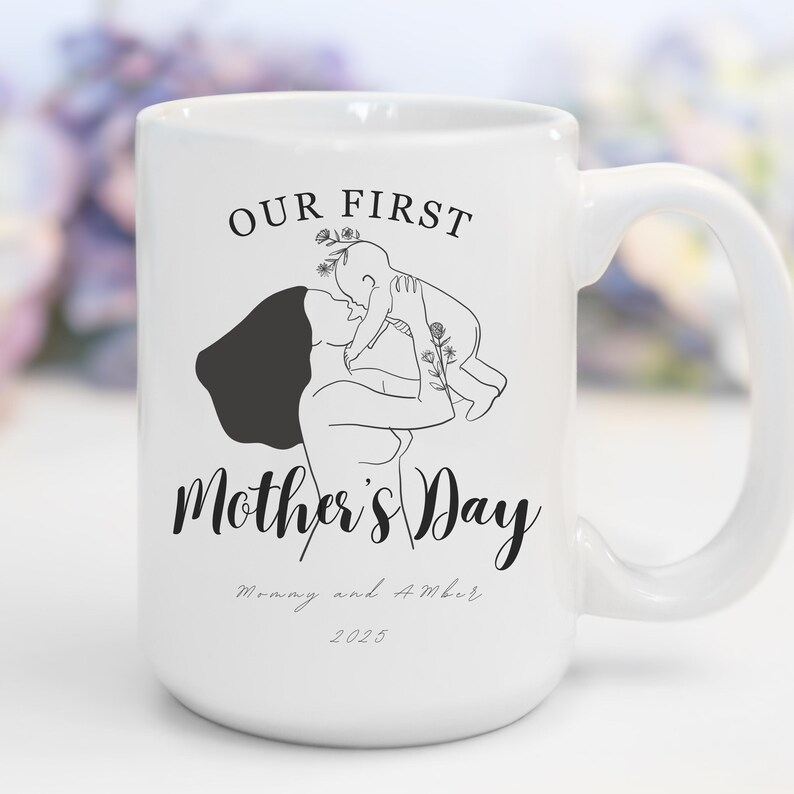 Personalized First Mother's Day Mug: New Mom Gift