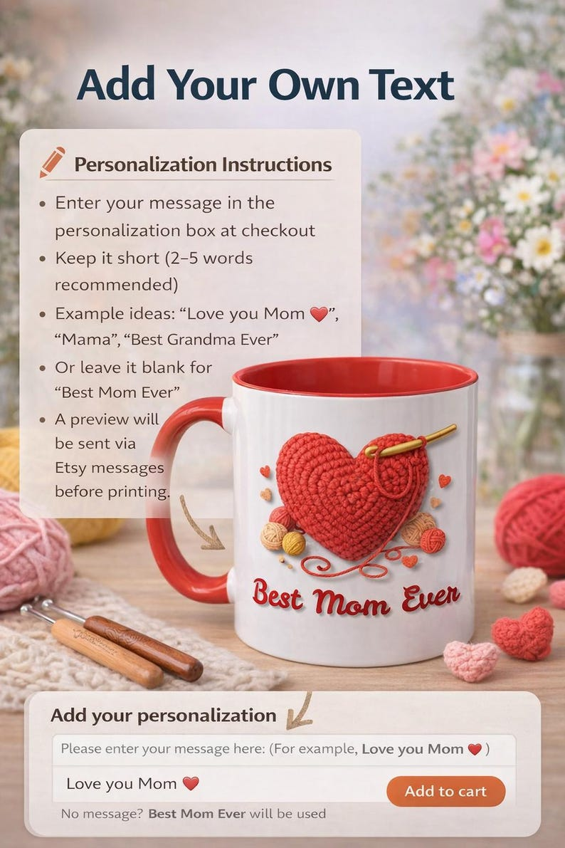 “Best Mom Ever Mug – Personalized Gift for Mother’s Day