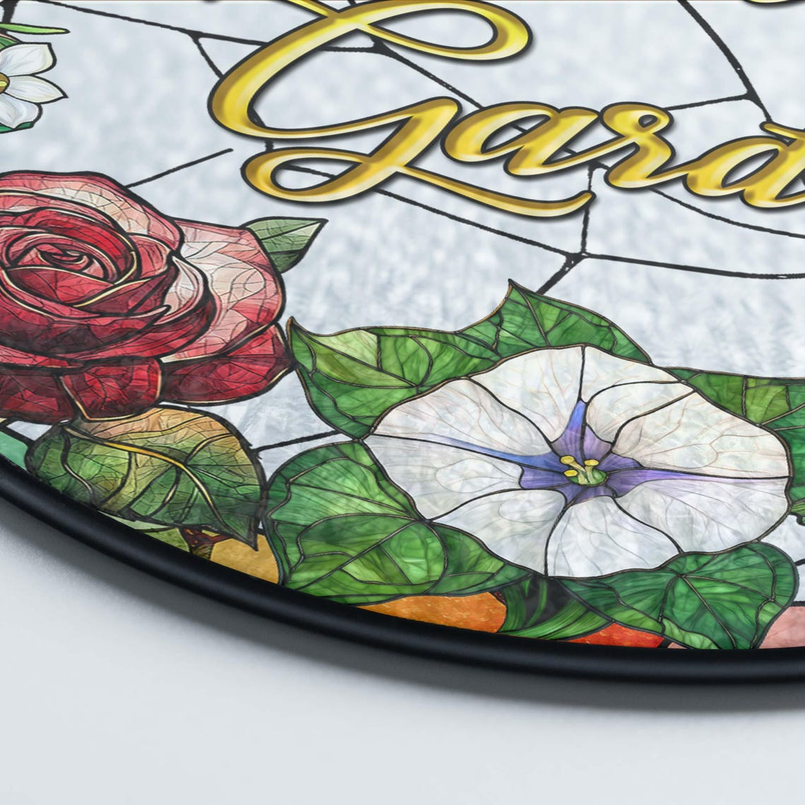 Family Birth Flower Stained Glass Suncatcher Birth Month Flowers Personalized Window Hangings Grandmas Garden Mothers Day Gift