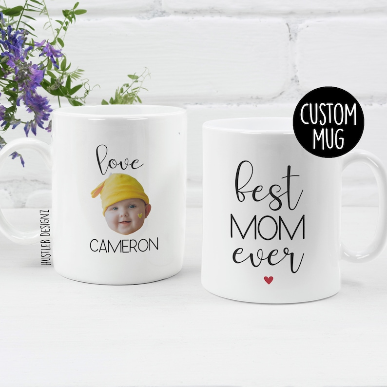 Best Mom Ever Photo Mug – Personalized Gift with Kids’ Faces