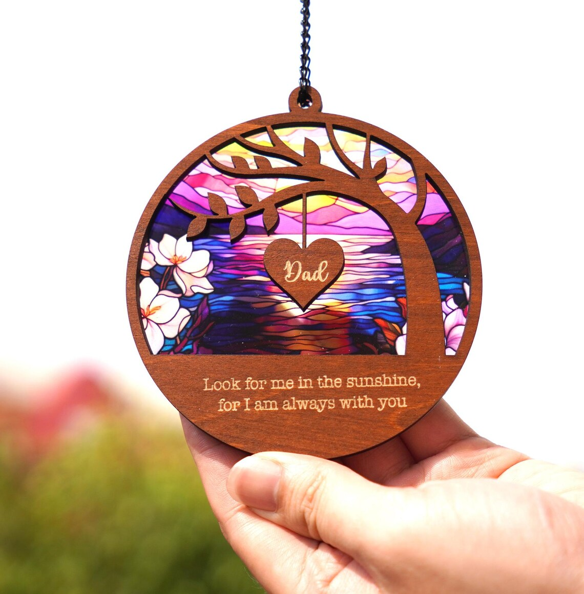 Mom Memorial Suncatcher, Loss Of Mom Sympathy Gift, Memorial Suncatcher, Mother in Heaven, Loss Mother Day, Remembrance, Sympathy Keepsake