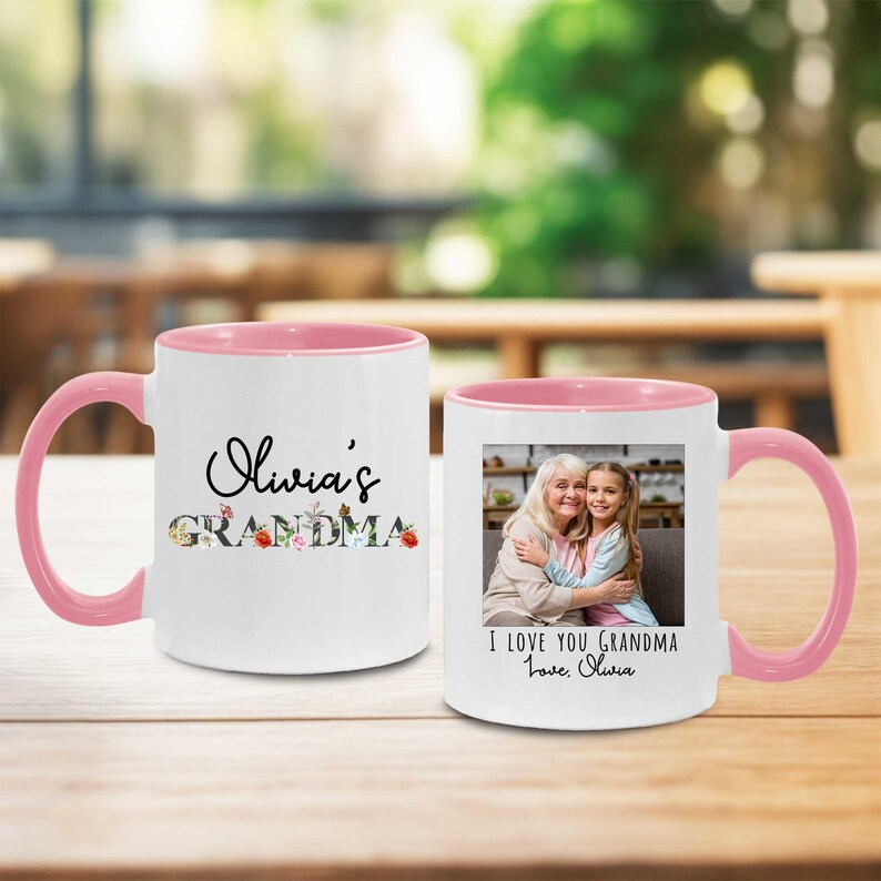 Personalized Grandma Photo Mug – Gift from Grandchild