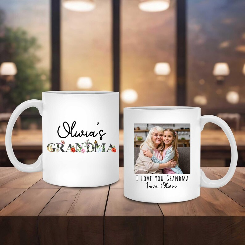 Personalized Grandma Photo Mug – Gift from Grandchild