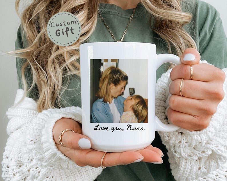 Personalized Grandma Photo Mug – Custom Mother’s Day Gift