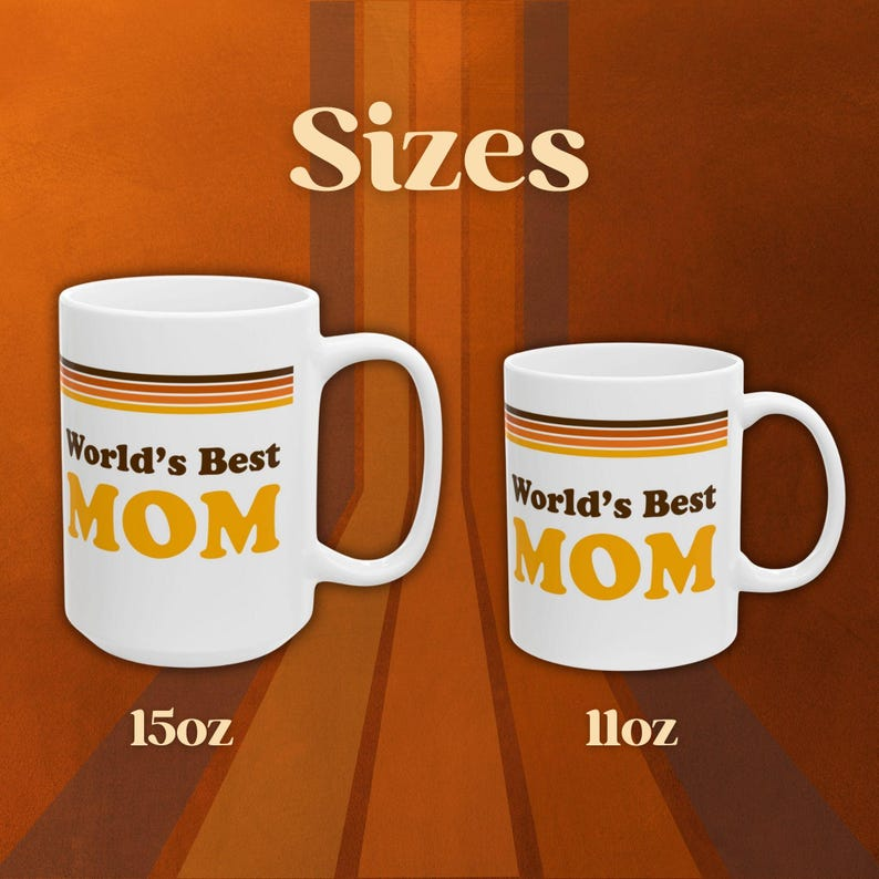 Retro 70s Mom Mug Ceramic Mug | Birthday Gift | Mother's Day