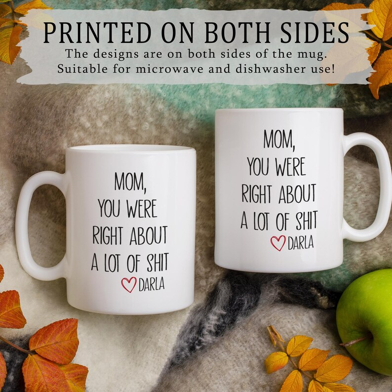 Mom You Were Right Mug – Funny Personalized Mother’s Day Gift