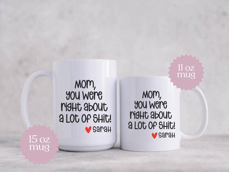 Mom You Were Right Mug – Funny Personalized Mother’s Day Gift