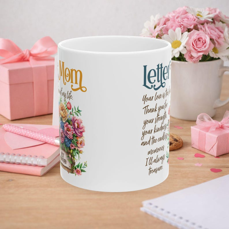 Letter to Mom Ceramic Mug | Sentimental Handwritten Message