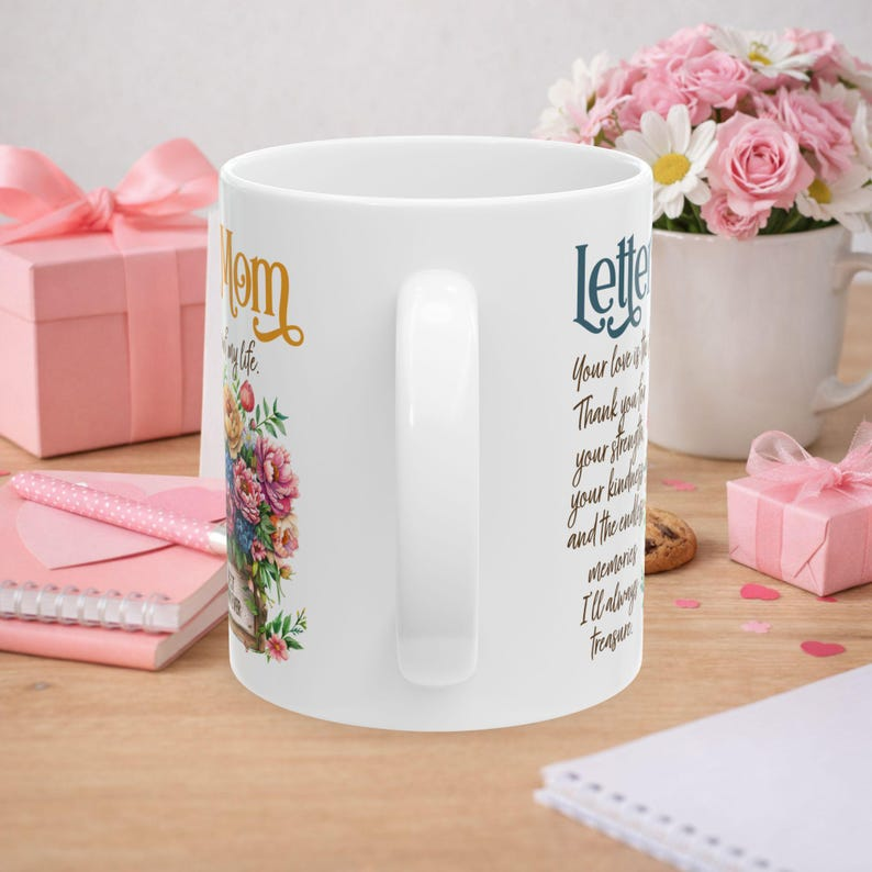 Letter to Mom Ceramic Mug | Sentimental Handwritten Message