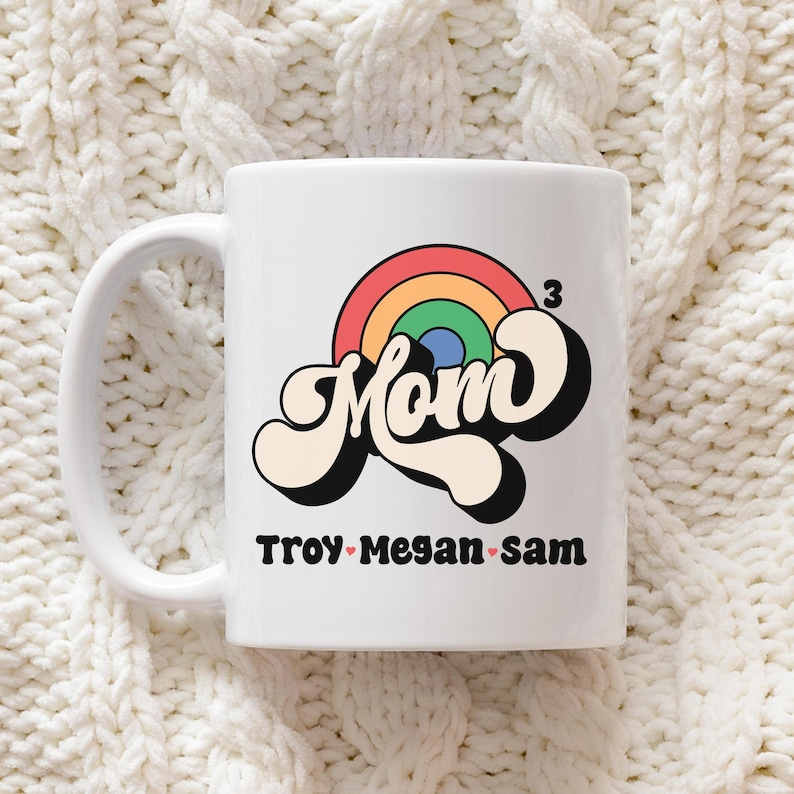 Personalized Mom Mug – Custom Kids’ Names Mother’s Day Gift