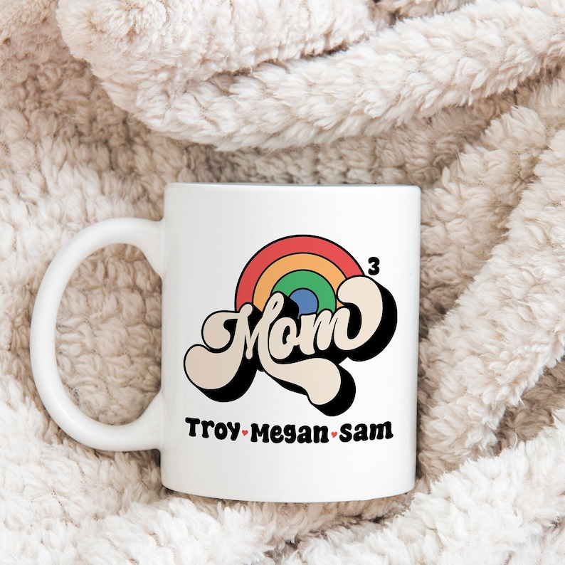 Personalized Mom Mug – Custom Kids’ Names Mother’s Day Gift