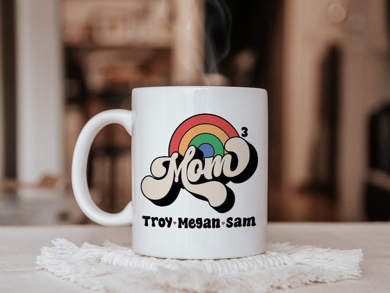 Personalized Mom Mug – Custom Kids’ Names Mother’s Day Gift