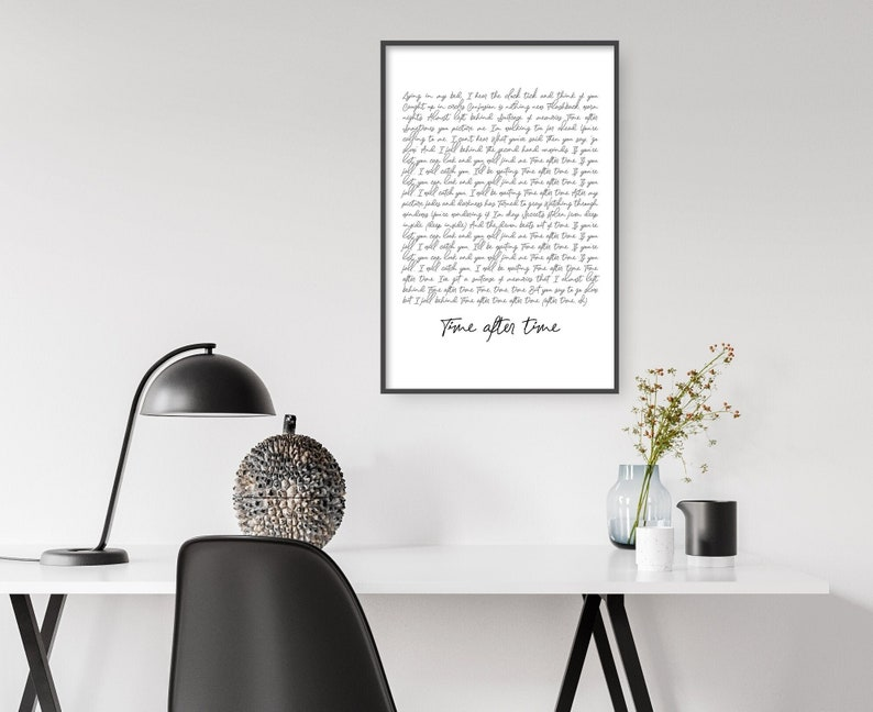 Custom Quote Print Sign Framed Canvas Wall Art Poster Personalized Gifts Printable Calligraphy Print Song Lyrics Printed Valentines Day Gift, Mother's Day Gift.