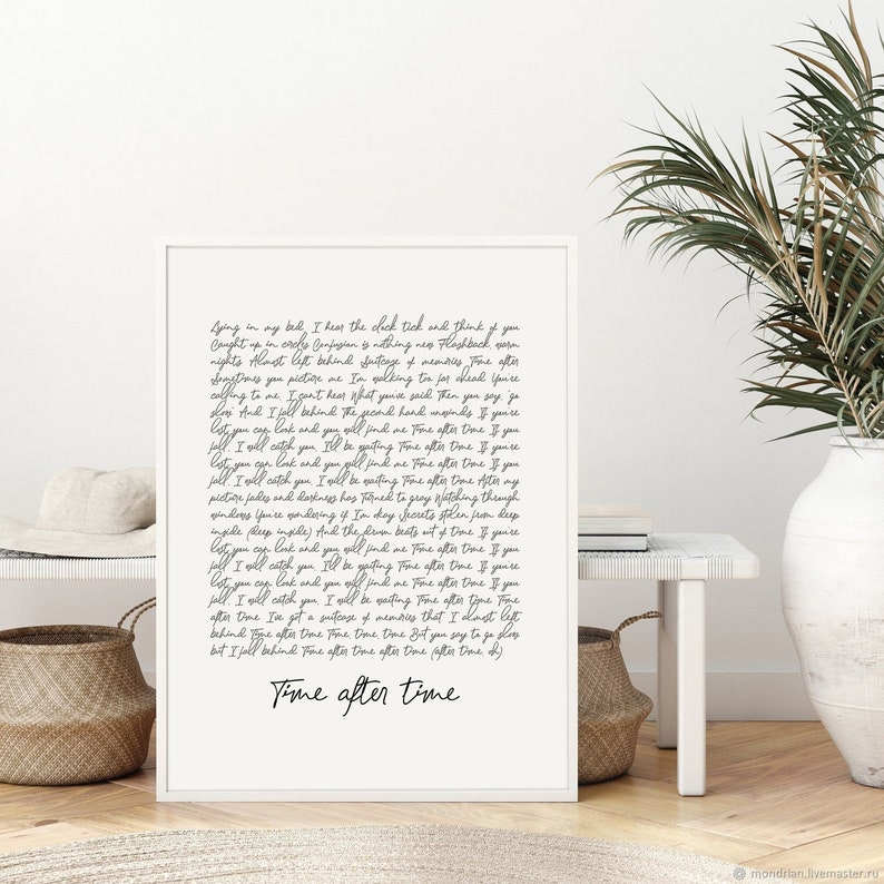 Custom Quote Print Sign Framed Canvas Wall Art Poster Personalized Gifts Printable Calligraphy Print Song Lyrics Printed Valentines Day Gift, Mother's Day Gift.