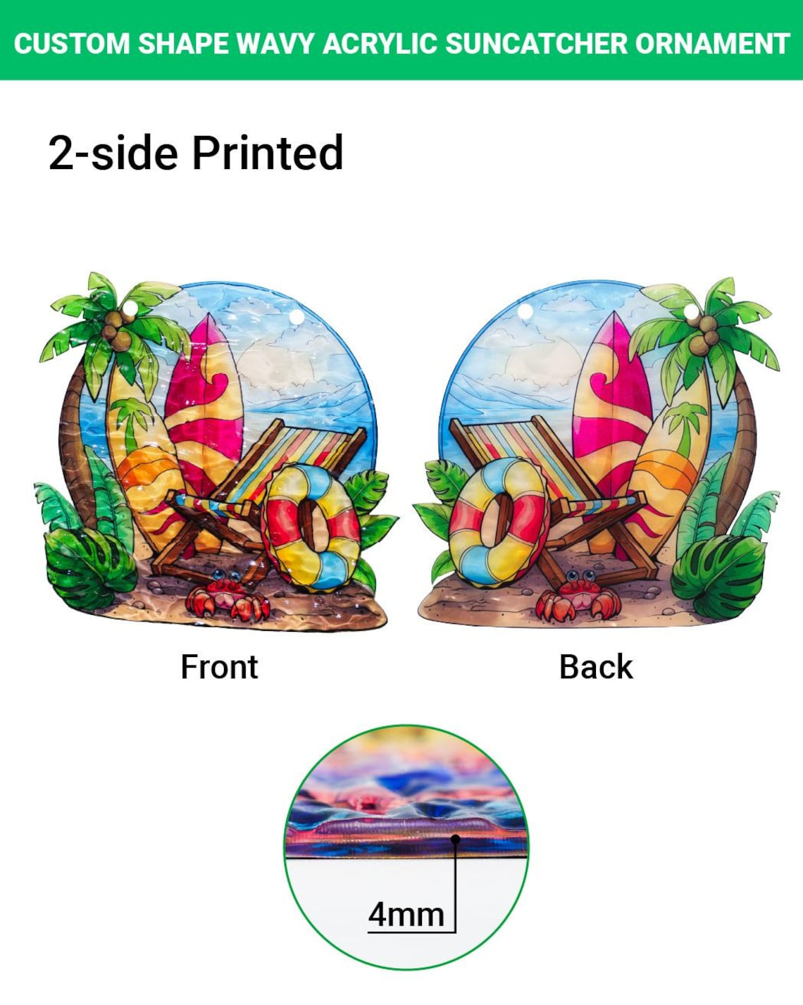 Personalized First Mom Now Grandma Acrylic Suncatcher, Custom Name Mommy And Kid Hanging Suncatcher, Mother's Day Window Decor, Gift For Mom