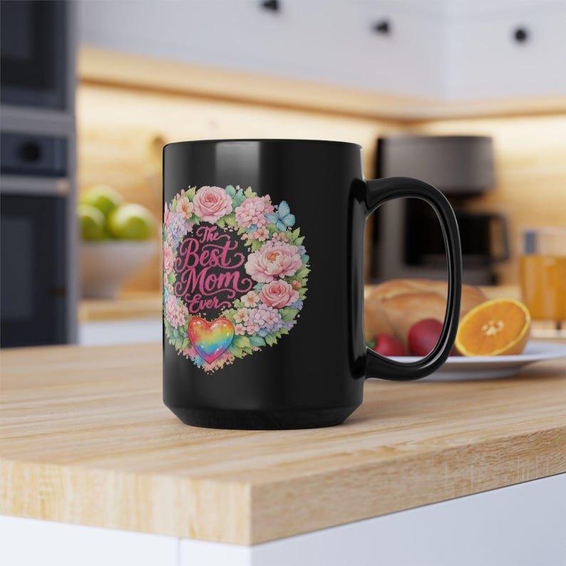 Mom Ever Watercolor Floral Mug, Mother's Day Gift Cup