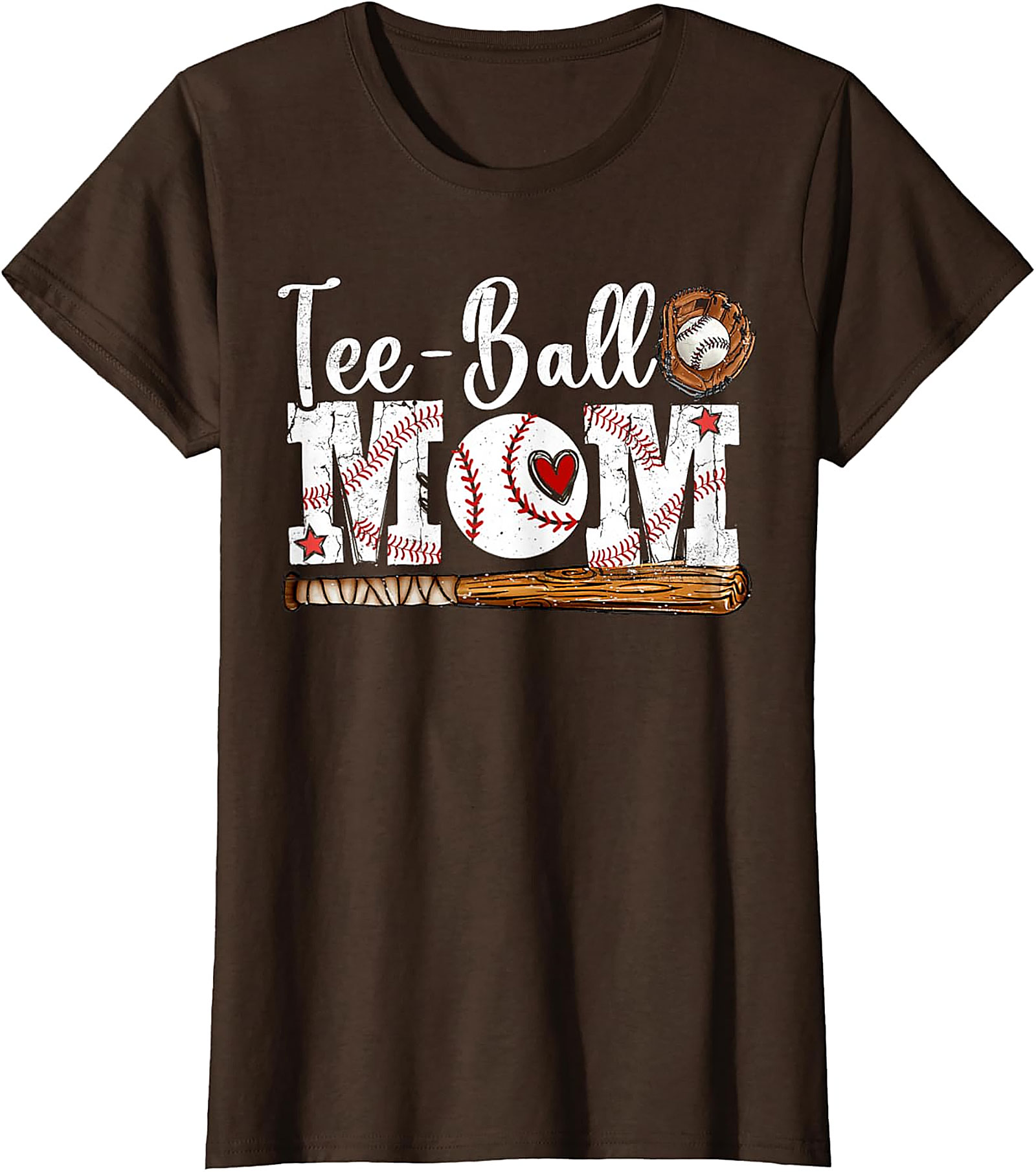Tee-Ball Mom T Shirt Baseball Graphic Sleeveless Shirt