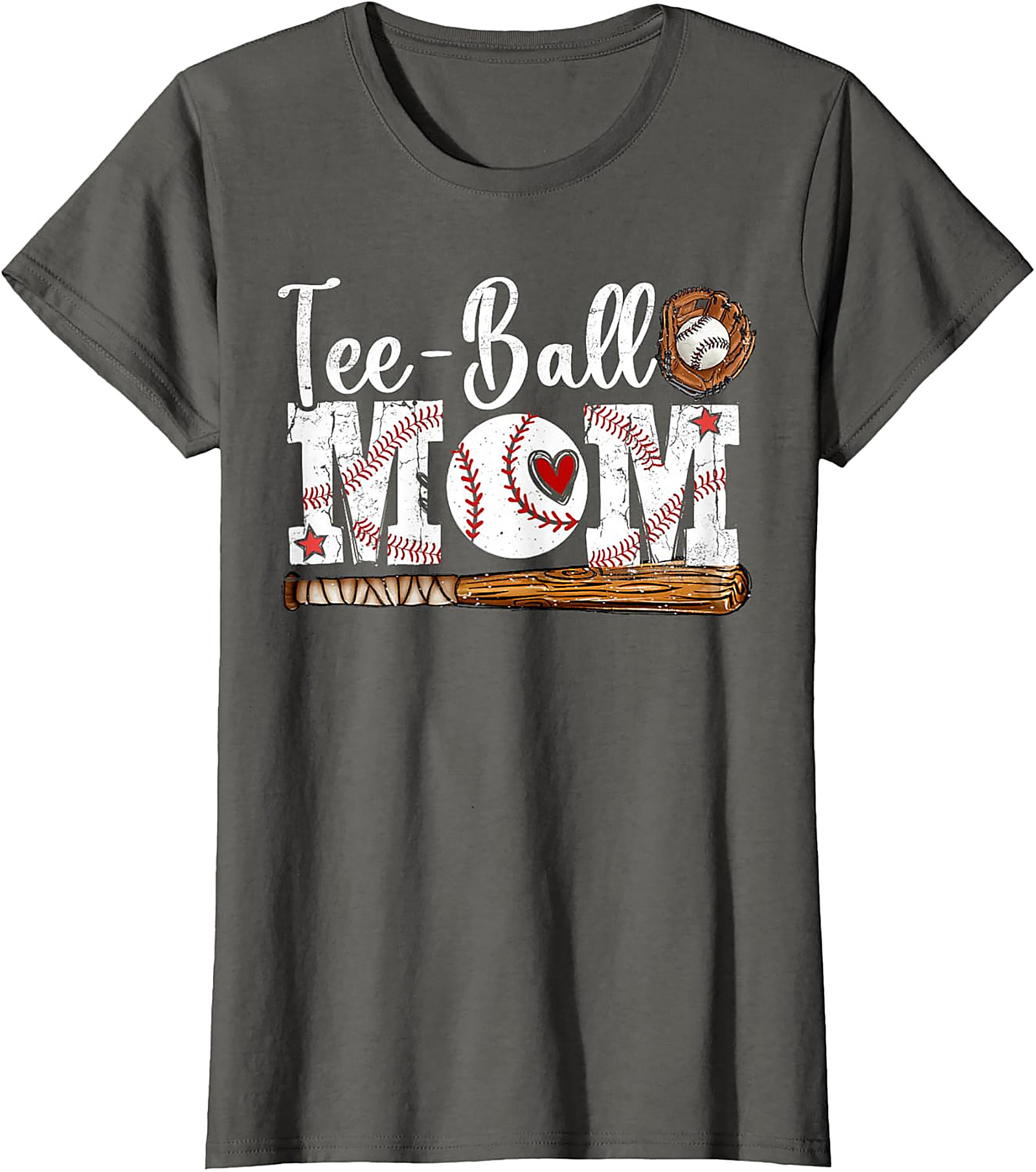 Tee-Ball Mom T Shirt Baseball Graphic Sleeveless Shirt
