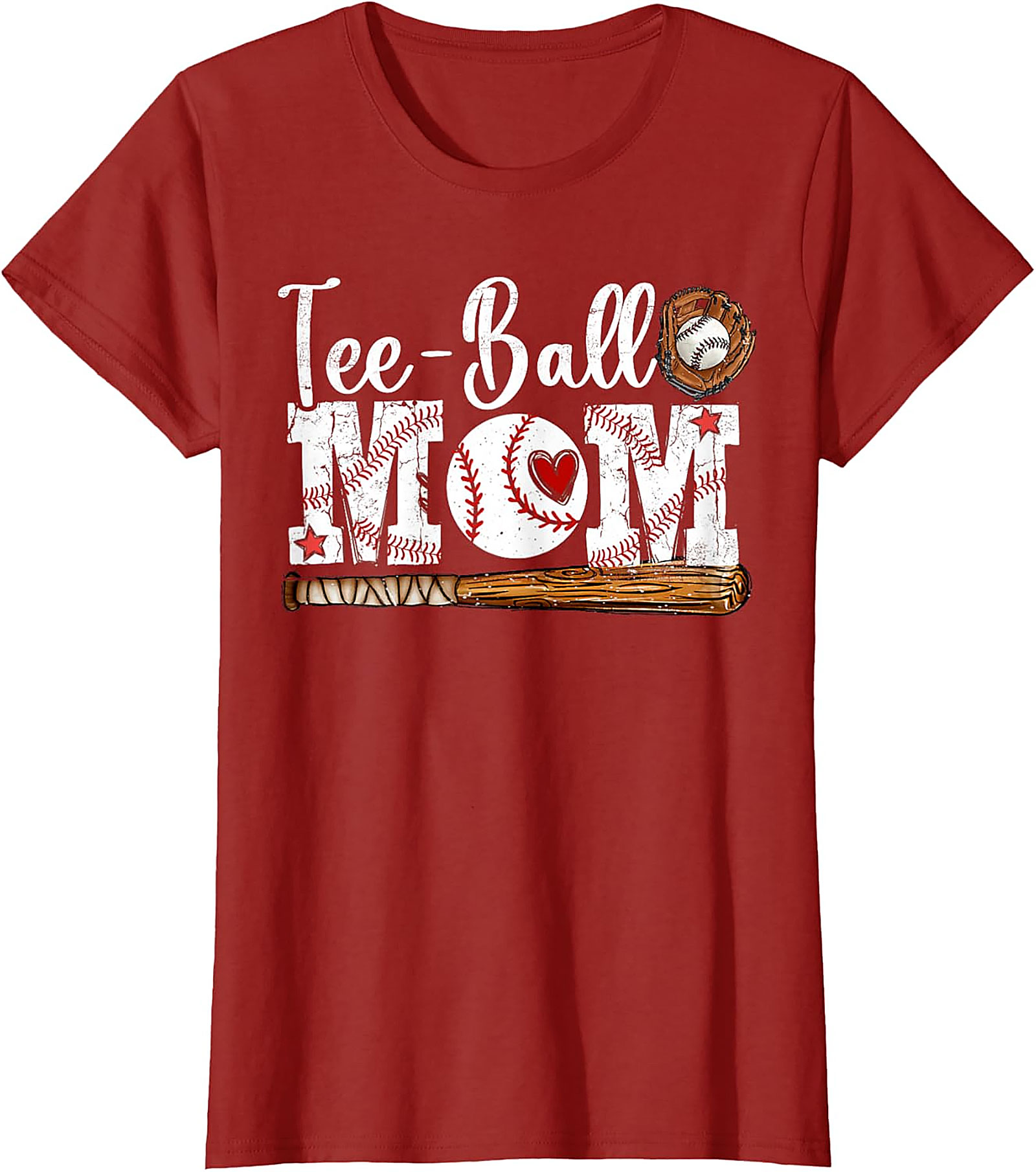 Tee-Ball Mom T Shirt Baseball Graphic Sleeveless Shirt