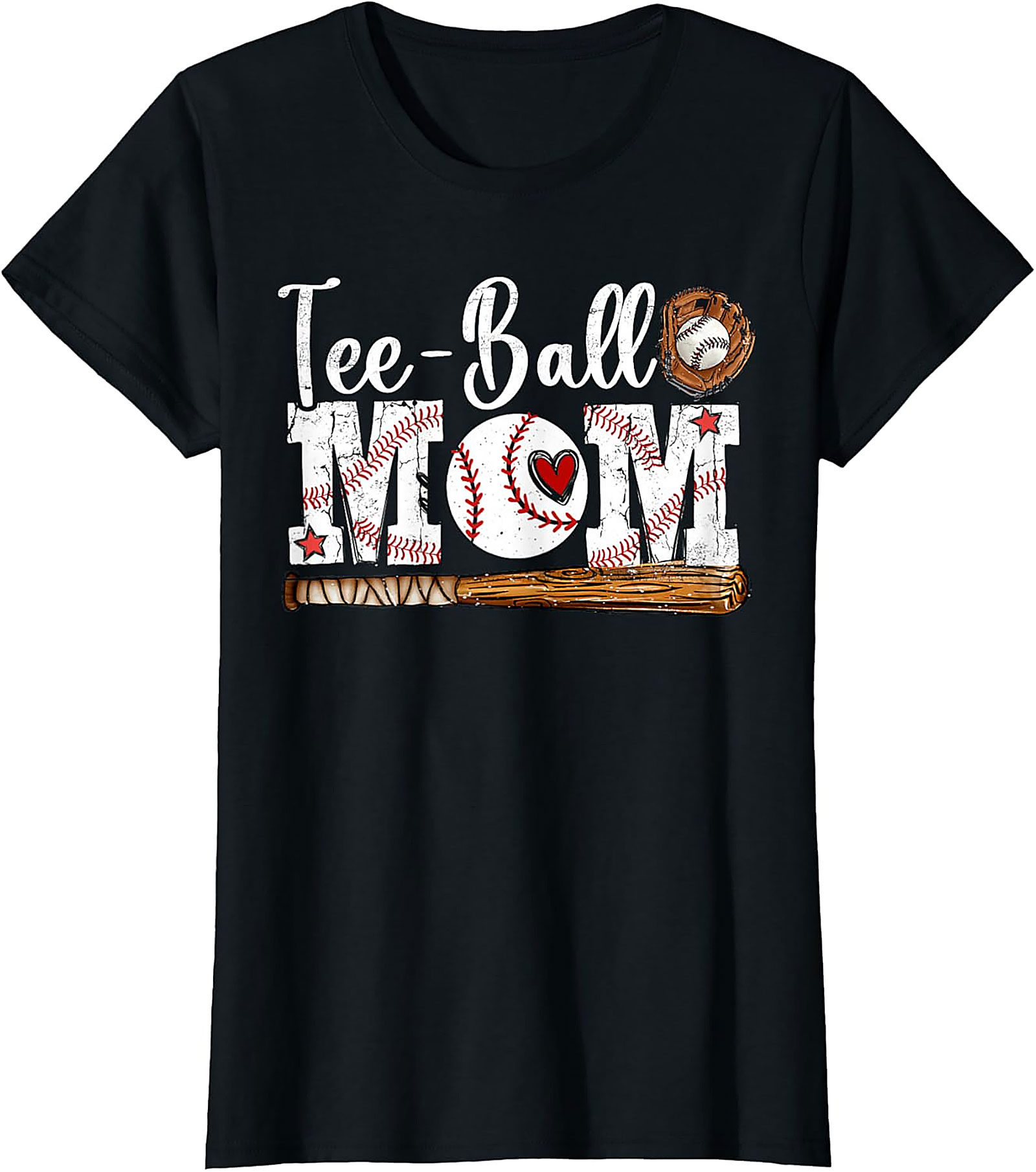 Tee-Ball Mom T Shirt Baseball Graphic Sleeveless Shirt