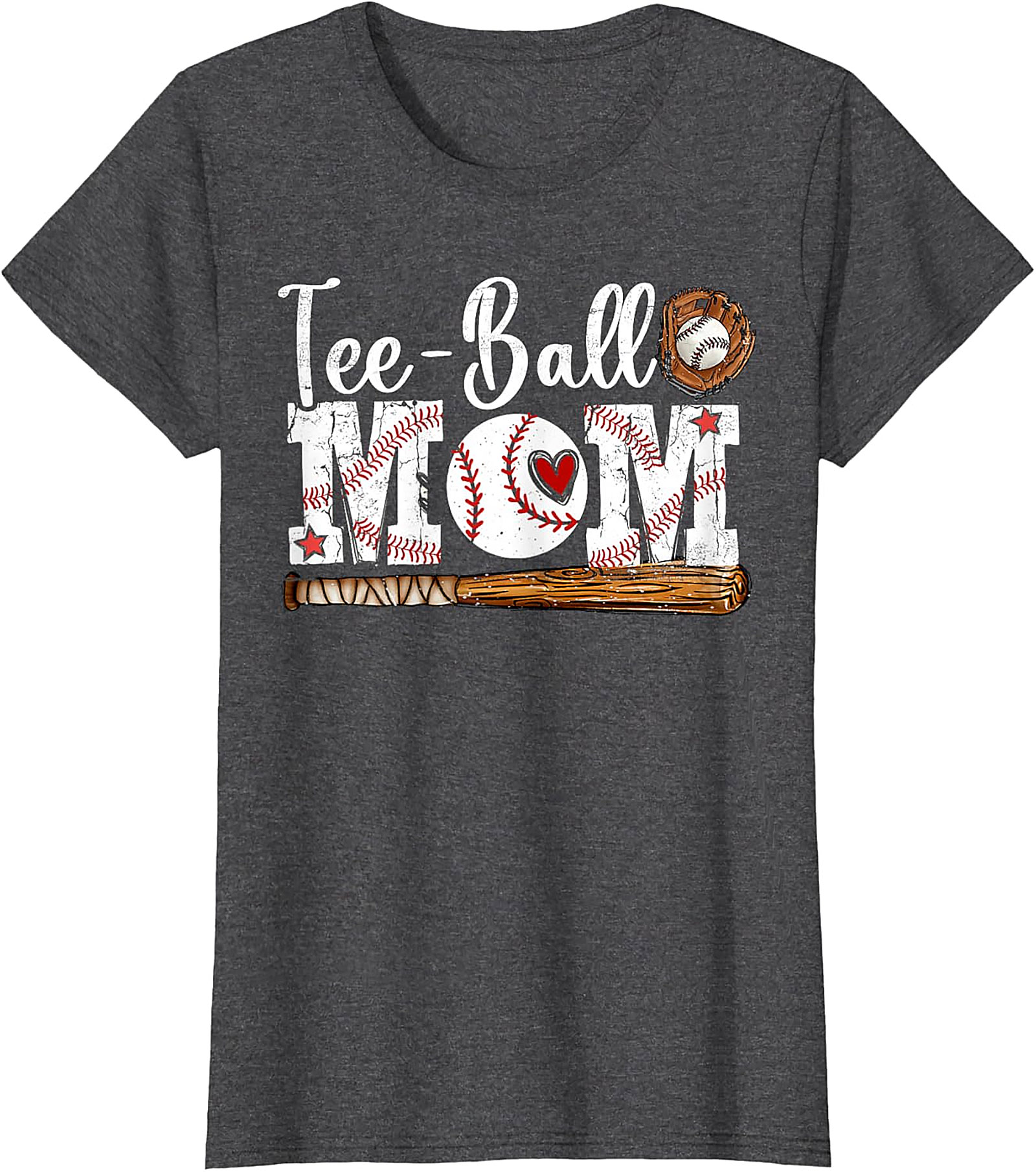 Tee-Ball Mom T Shirt Baseball Graphic Sleeveless Shirt