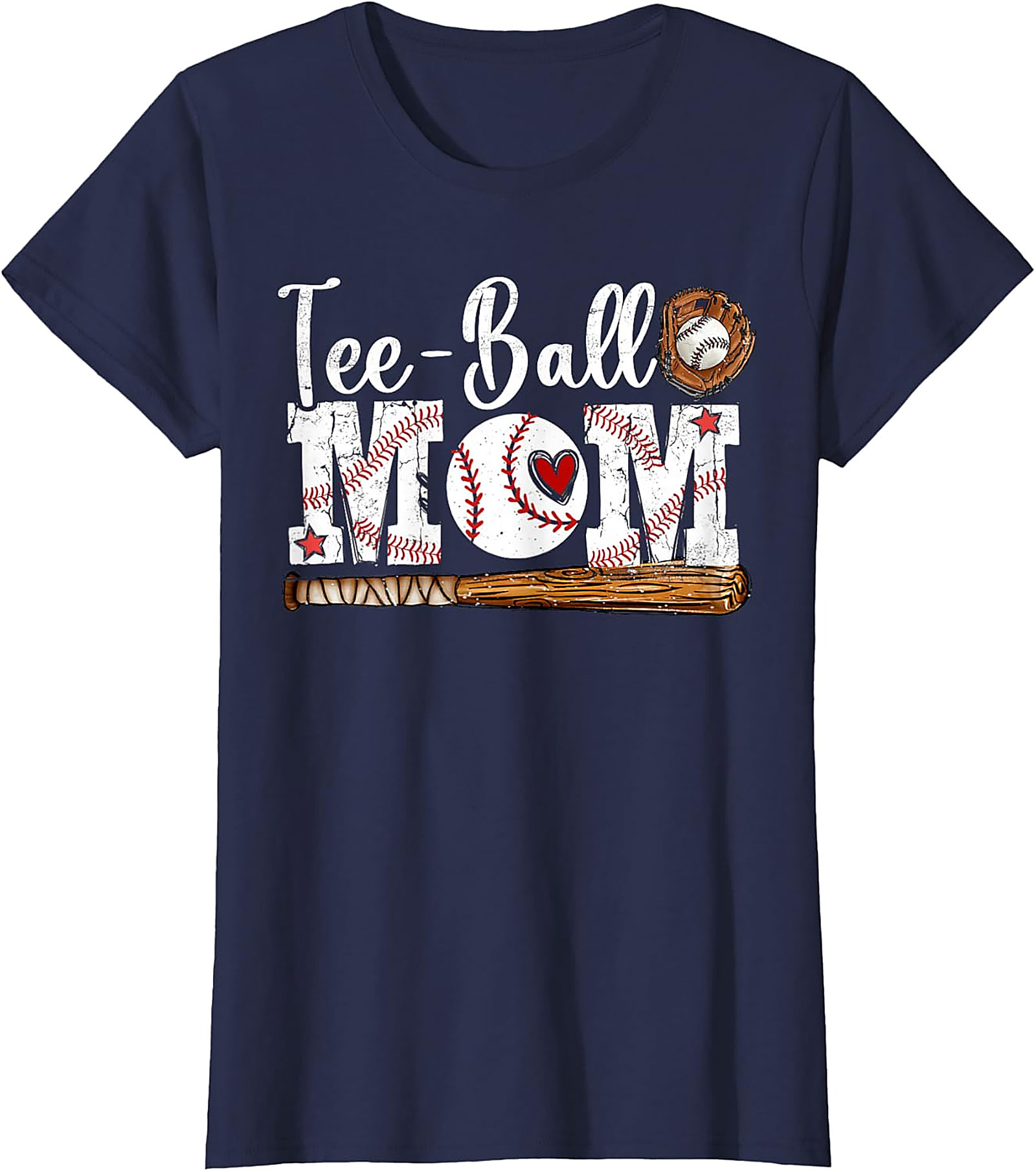 Tee-Ball Mom T Shirt Baseball Graphic Sleeveless Shirt