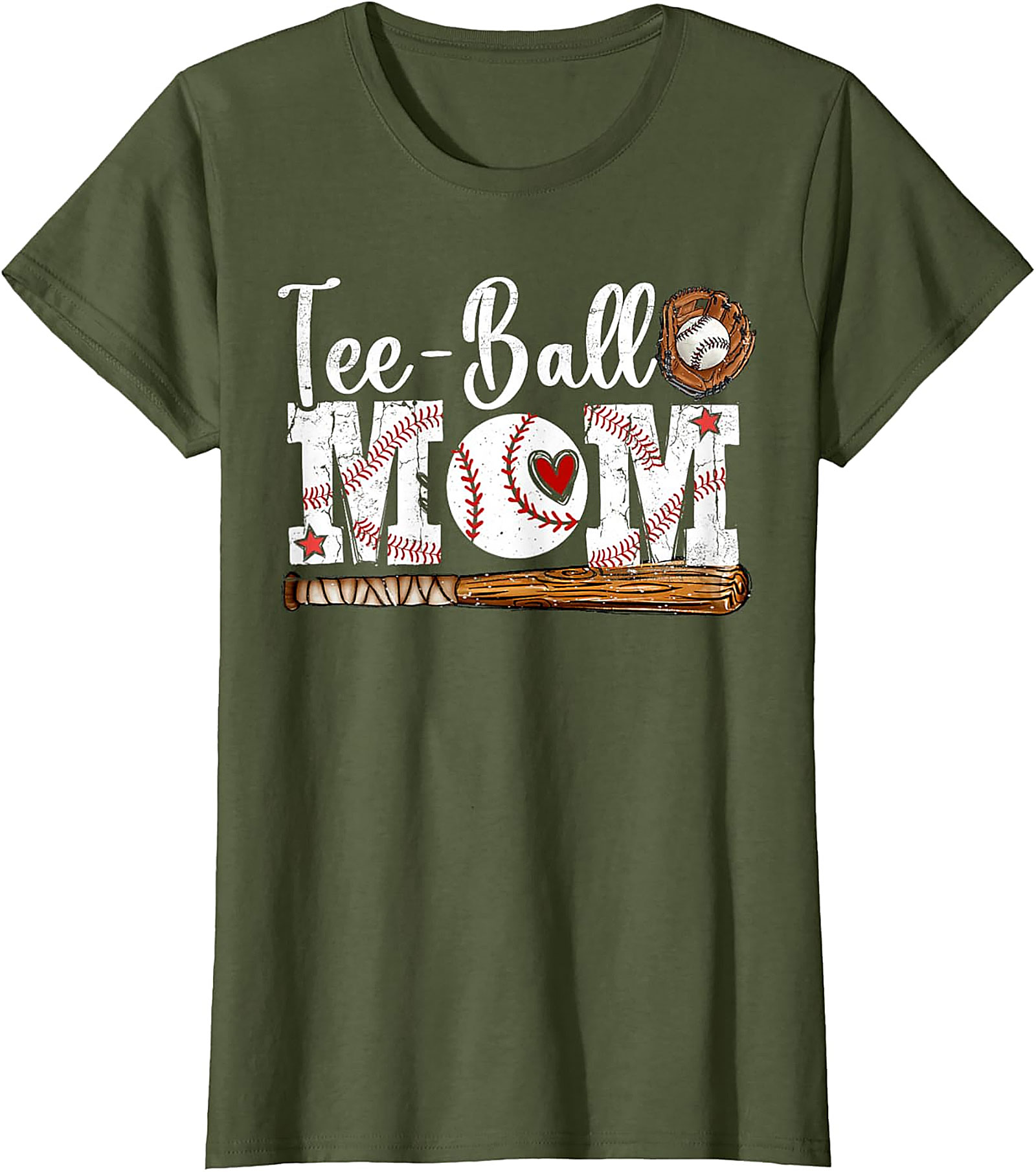 Tee-Ball Mom T Shirt Baseball Graphic Sleeveless Shirt