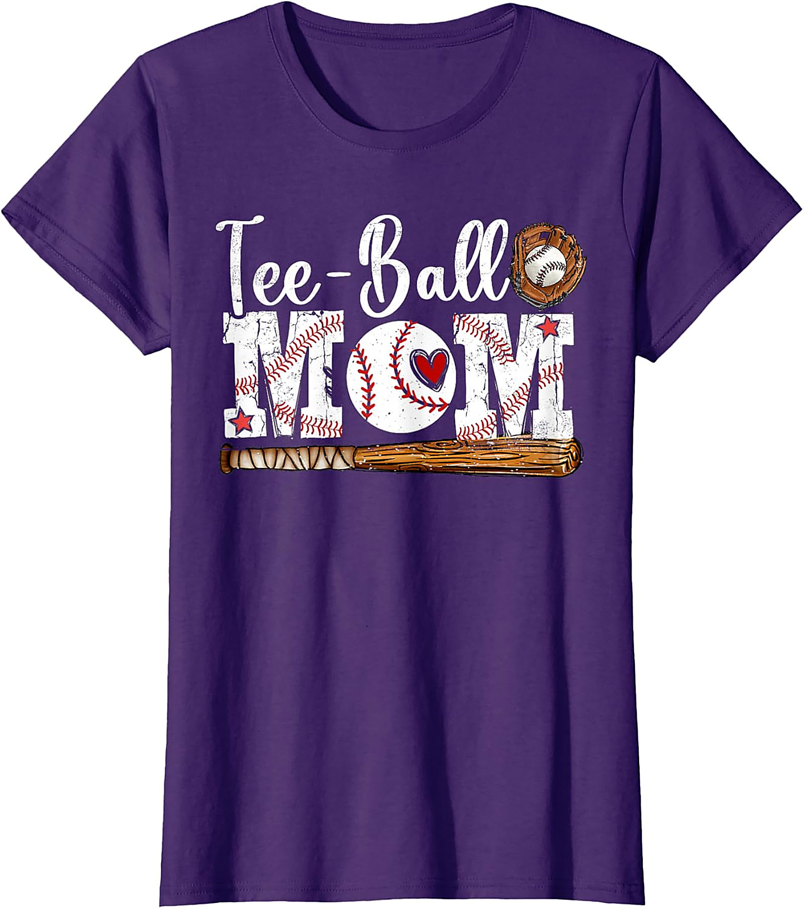 Tee-Ball Mom T Shirt Baseball Graphic Sleeveless Shirt