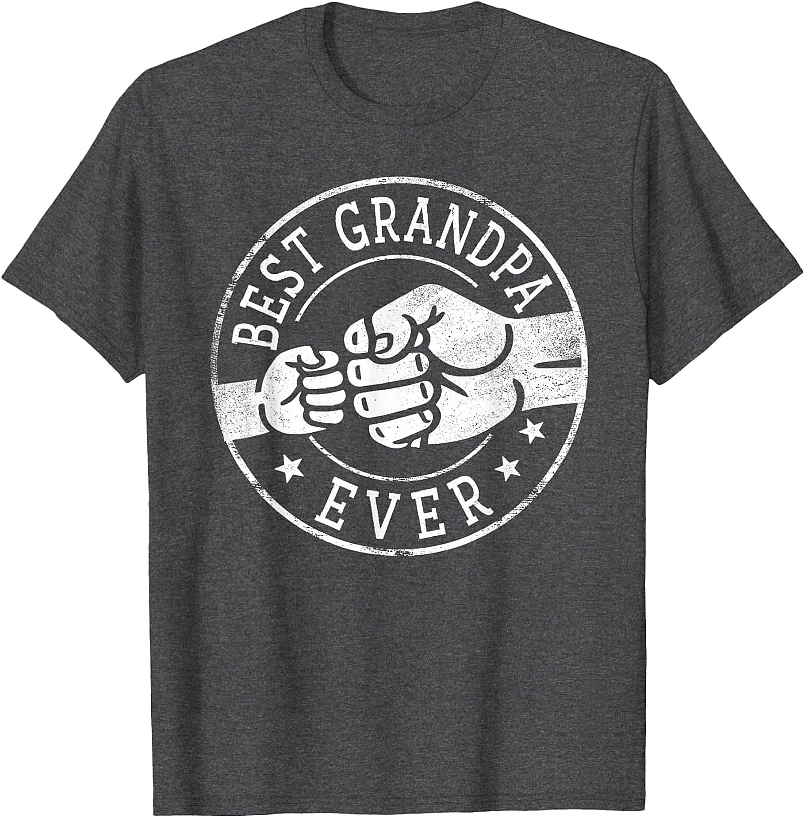 Best Grandpa Ever T-shirt | Fist Bump Graphic Tee Gift