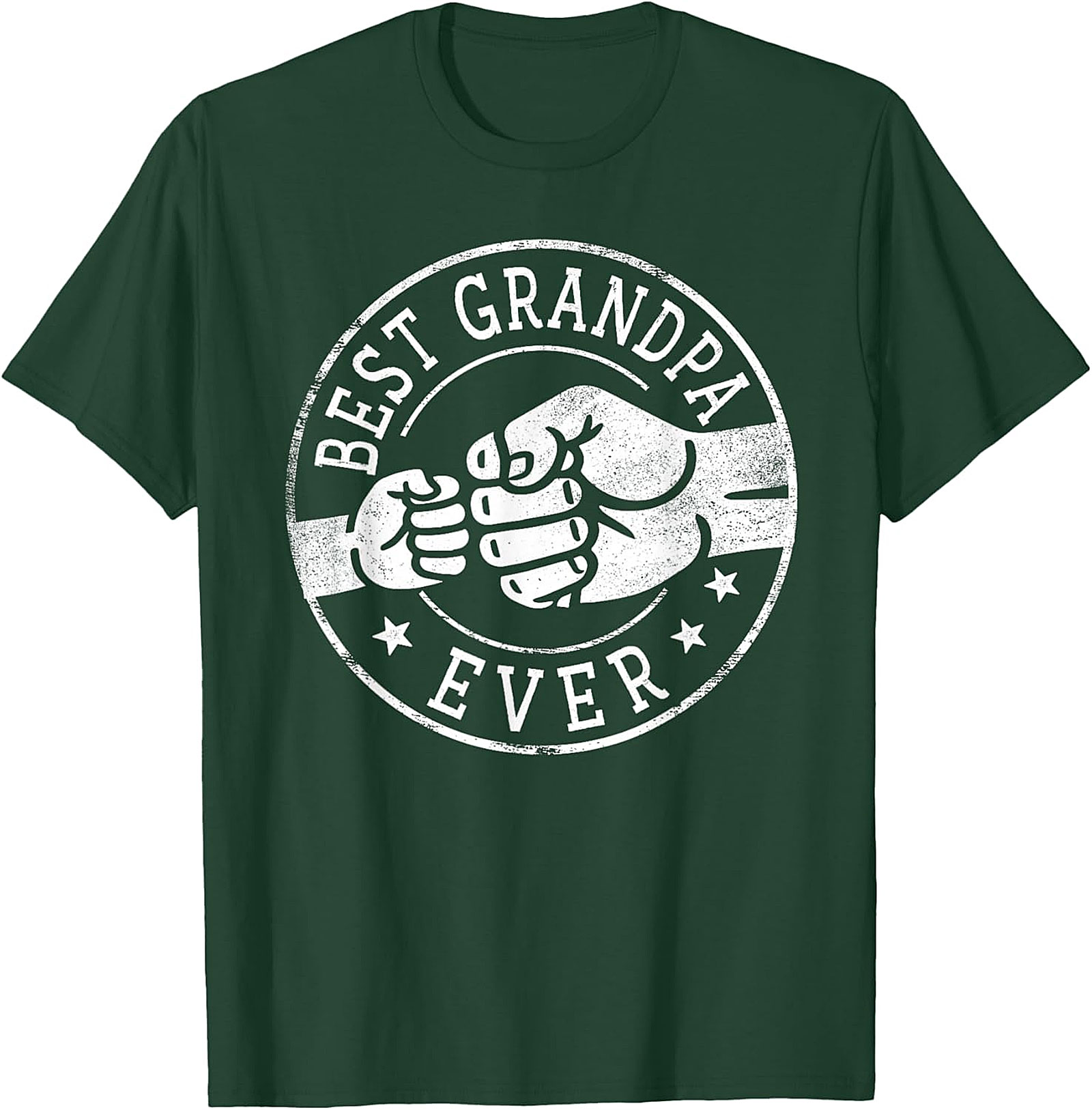 Best Grandpa Ever T-shirt | Fist Bump Graphic Tee Gift