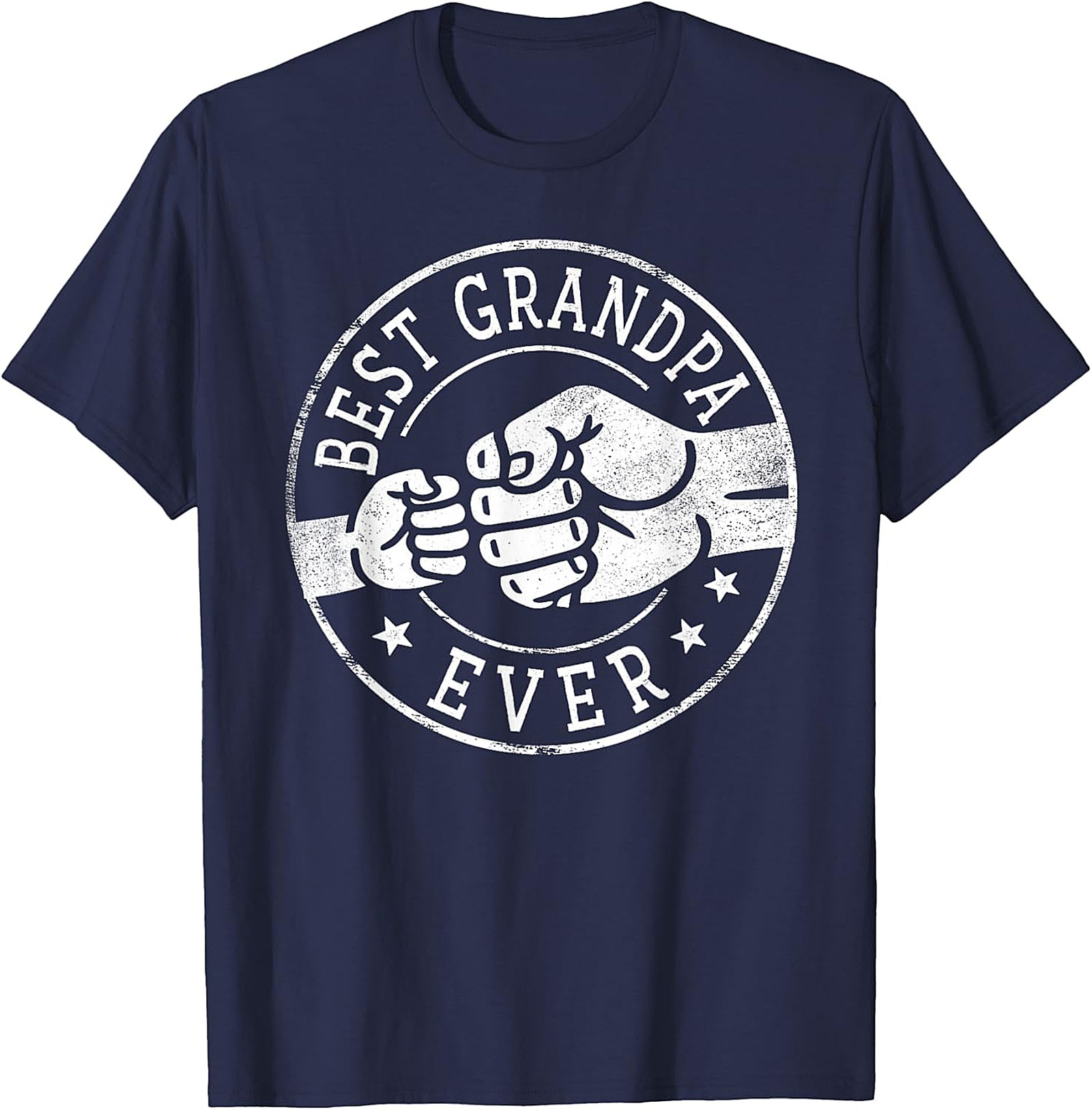 Best Grandpa Ever T-shirt | Fist Bump Graphic Tee Gift
