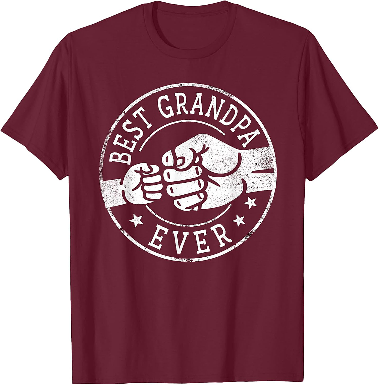 Best Grandpa Ever T-shirt | Fist Bump Graphic Tee Gift