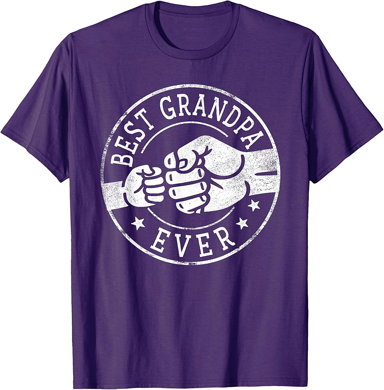 Best Grandpa Ever T-shirt | Fist Bump Graphic Tee Gift