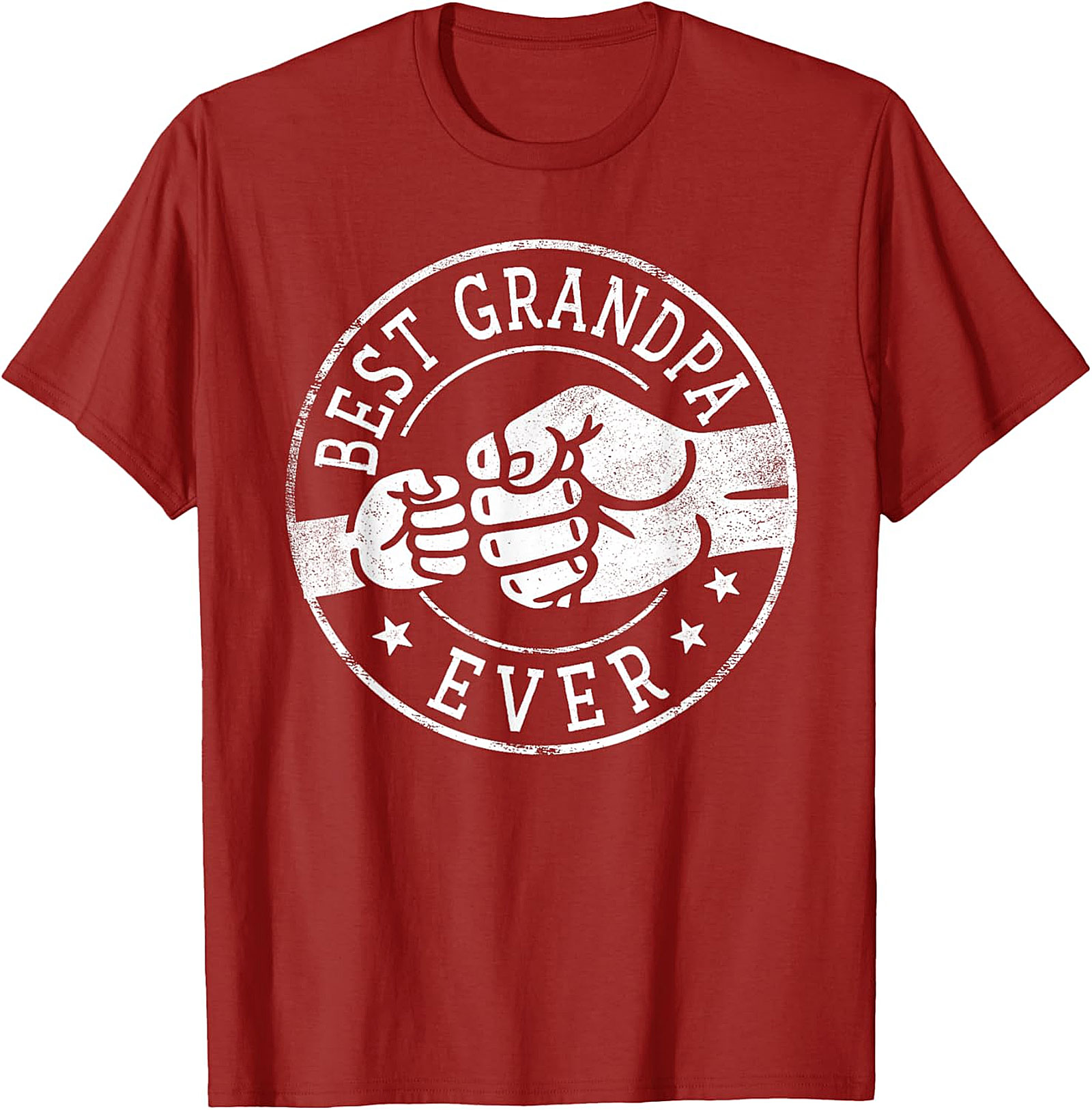 Best Grandpa Ever T-shirt | Fist Bump Graphic Tee Gift