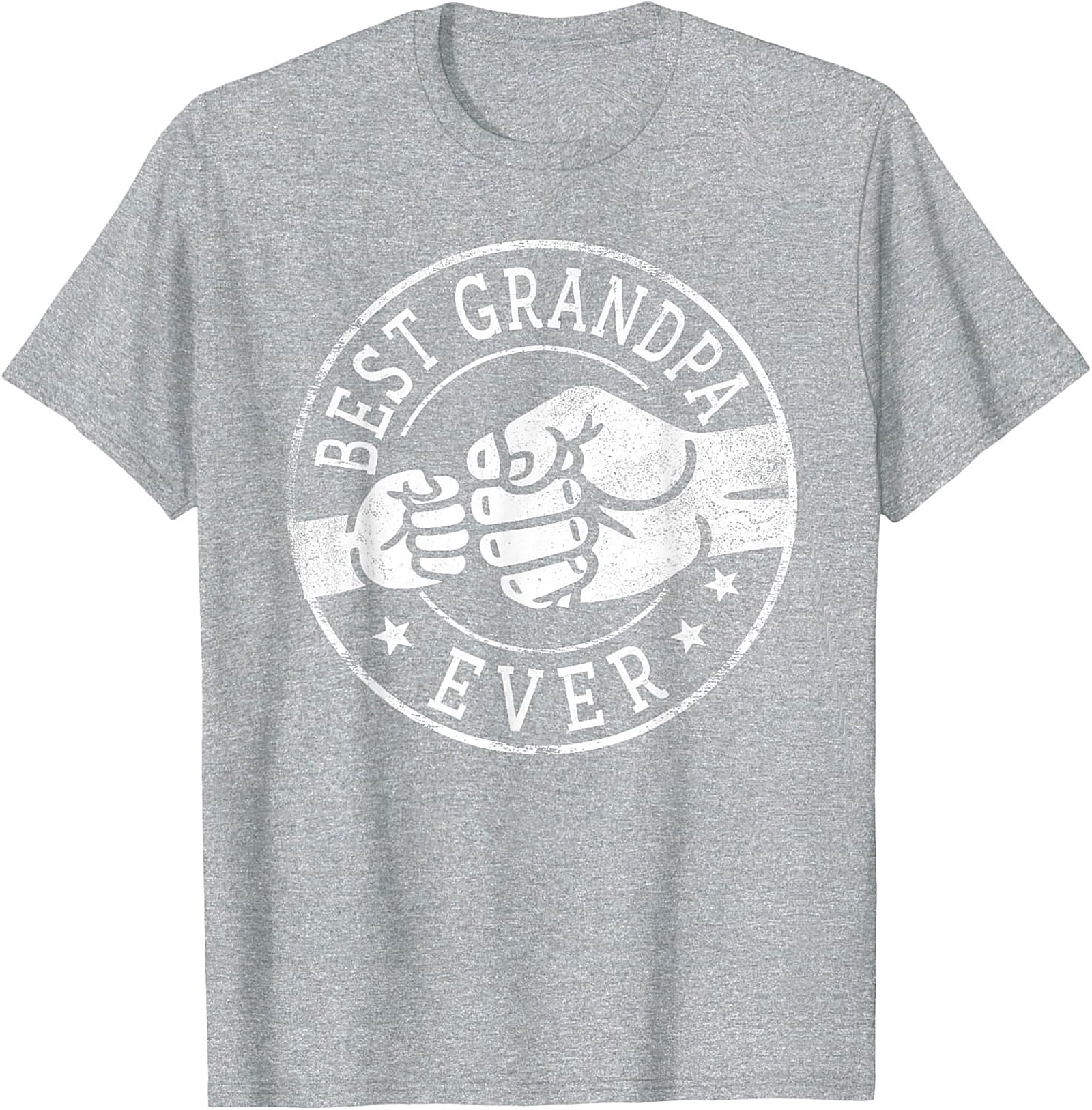 Best Grandpa Ever T-shirt | Fist Bump Graphic Tee Gift