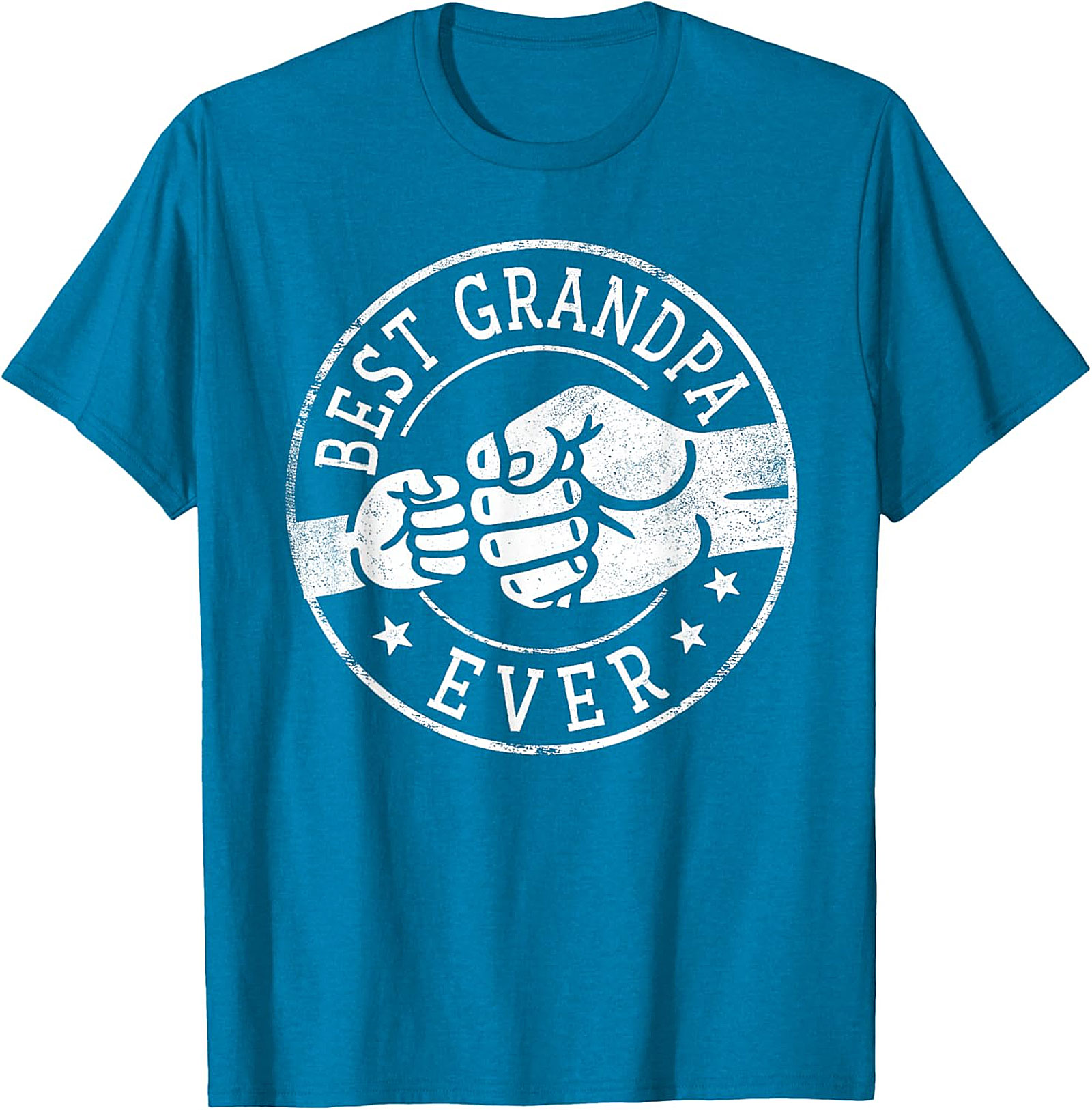 Best Grandpa Ever T-shirt | Fist Bump Graphic Tee Gift