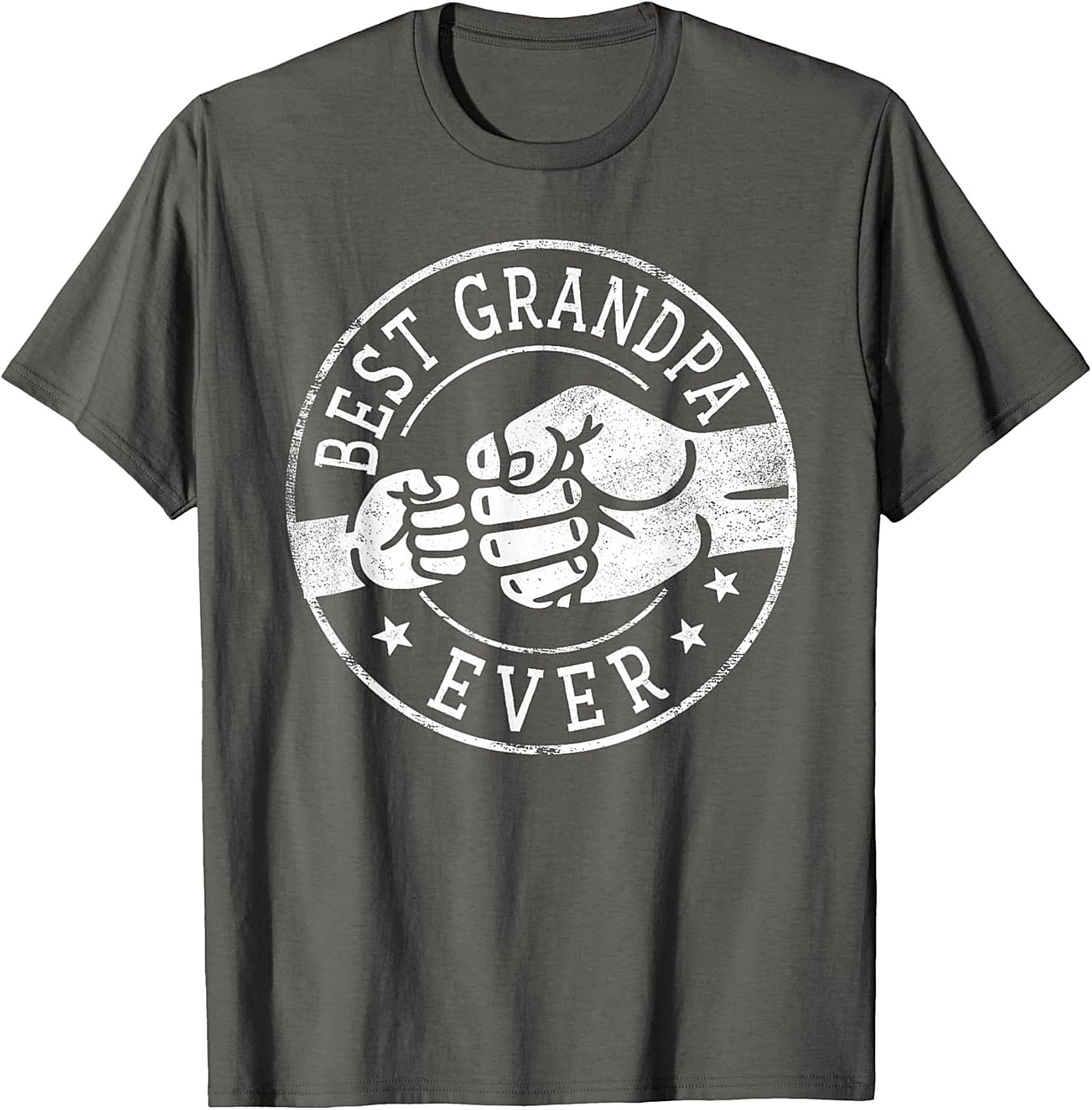 Best Grandpa Ever T-shirt | Fist Bump Graphic Tee Gift