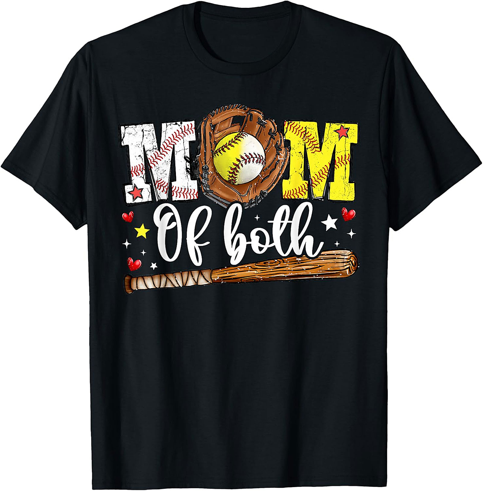 Baseball Softball Mom T-shirt Gift for Sports Moms