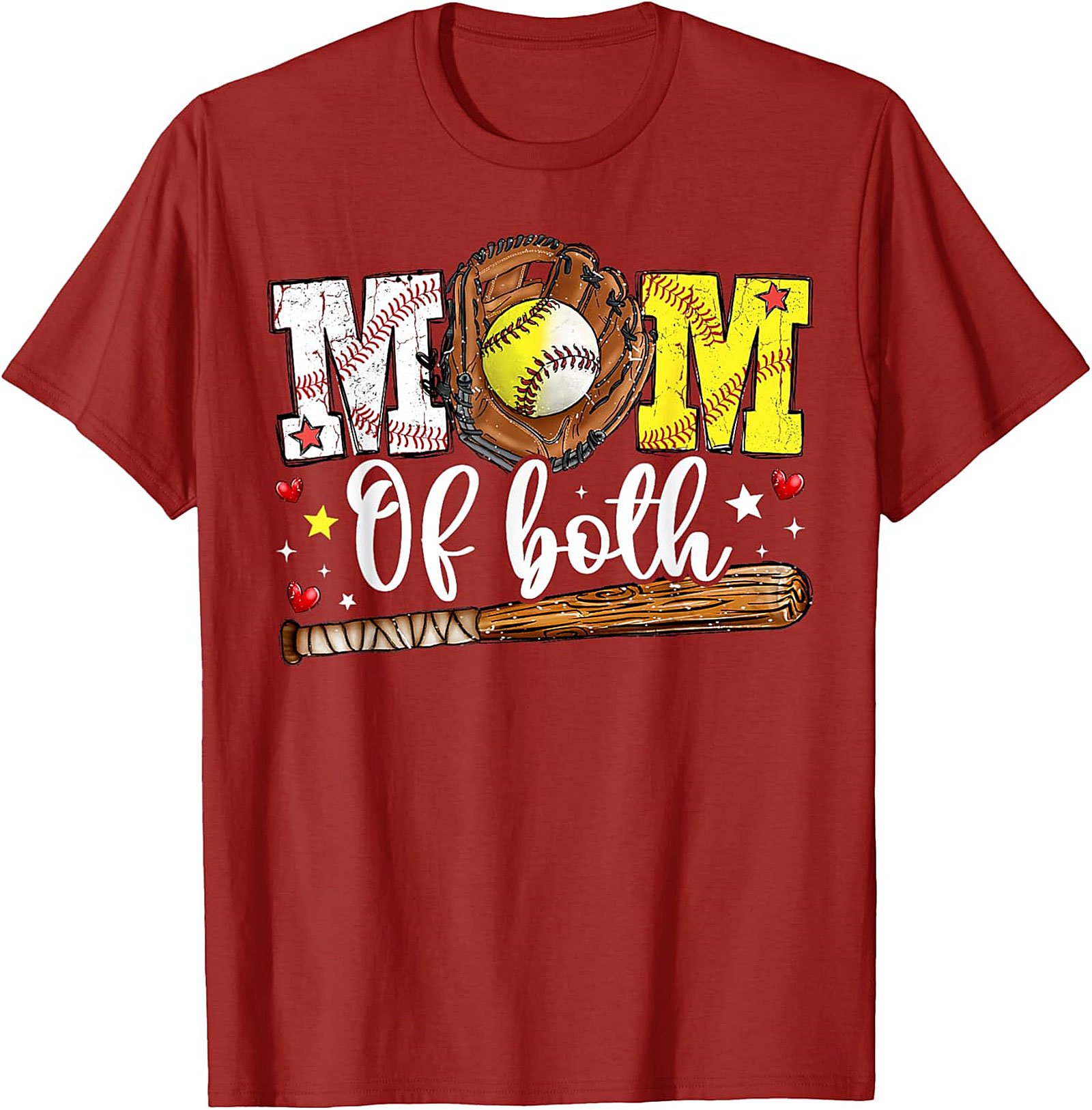 Baseball Softball Mom T-shirt Gift for Sports Moms