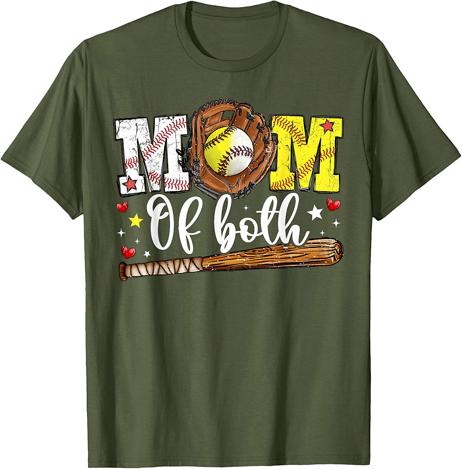 Baseball Softball Mom T-shirt Gift for Sports Moms