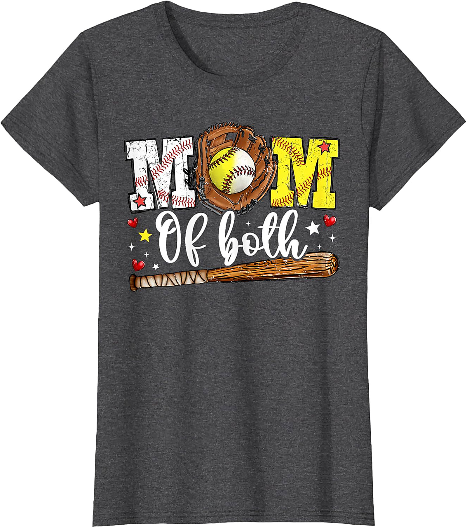 Baseball Softball Mom T-shirt Gift for Sports Moms