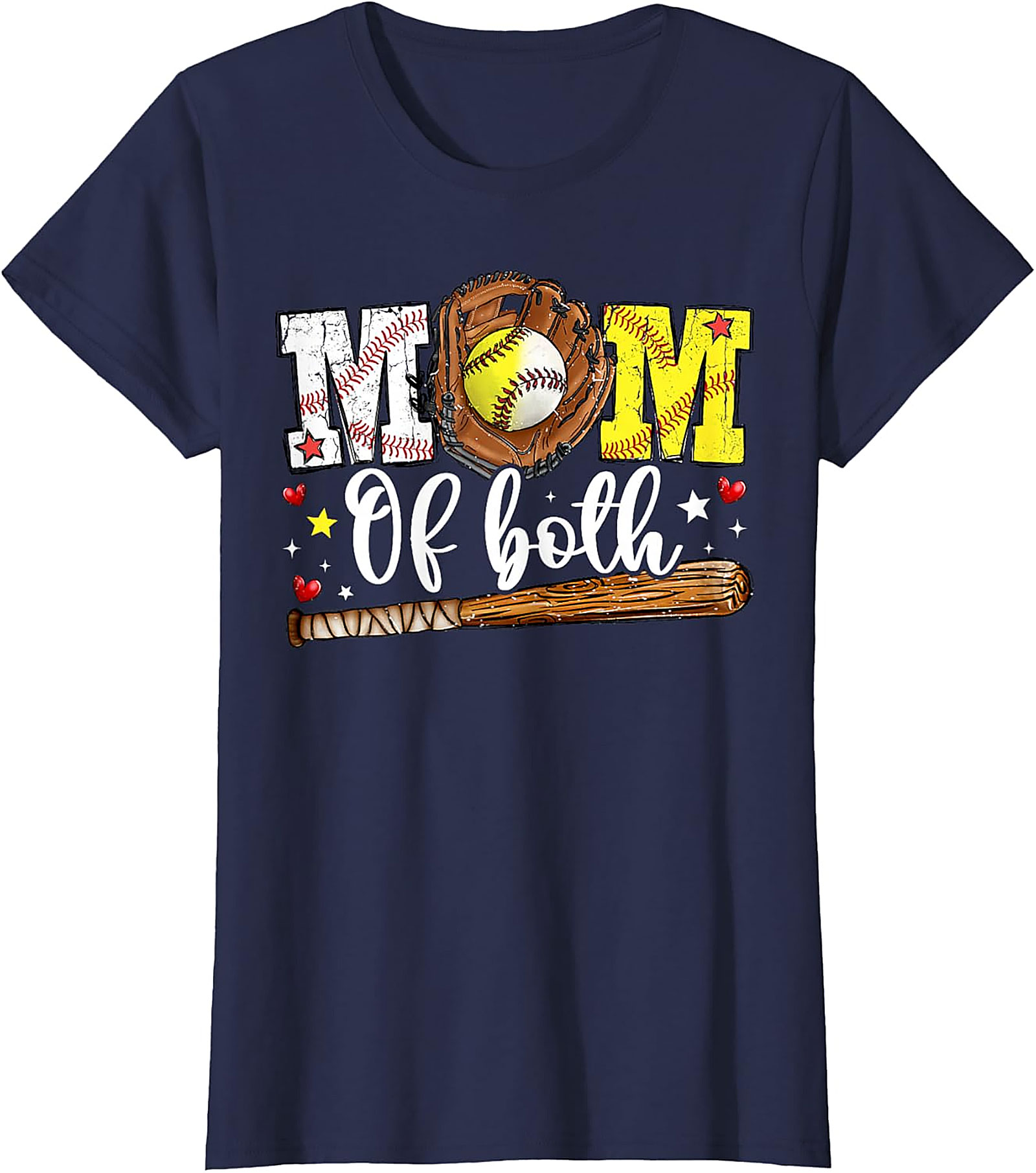 Baseball Softball Mom T-shirt Gift for Sports Moms
