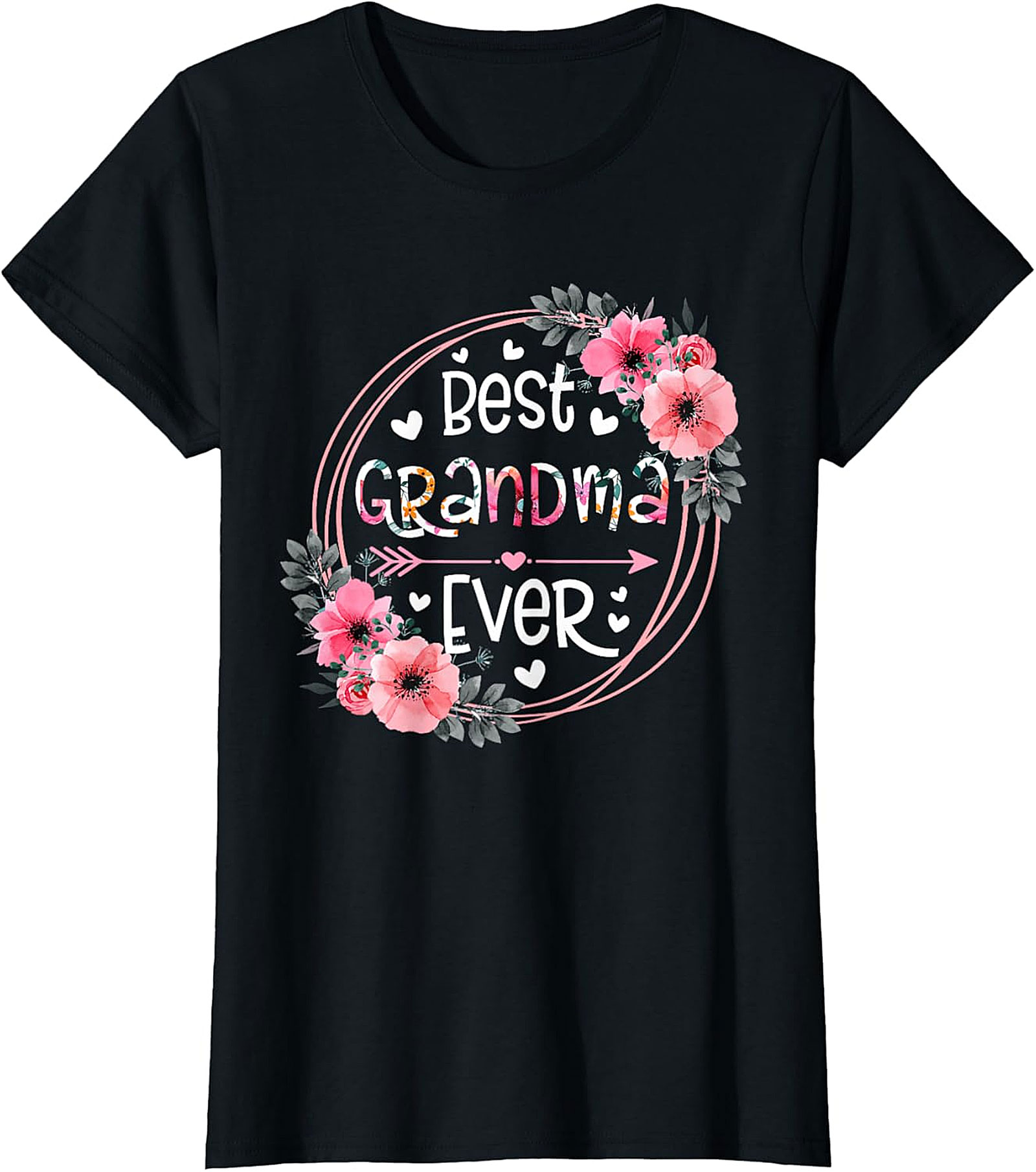  Best Grandma Ever Floral T-shirt | Soft Cotton Graphic Tee