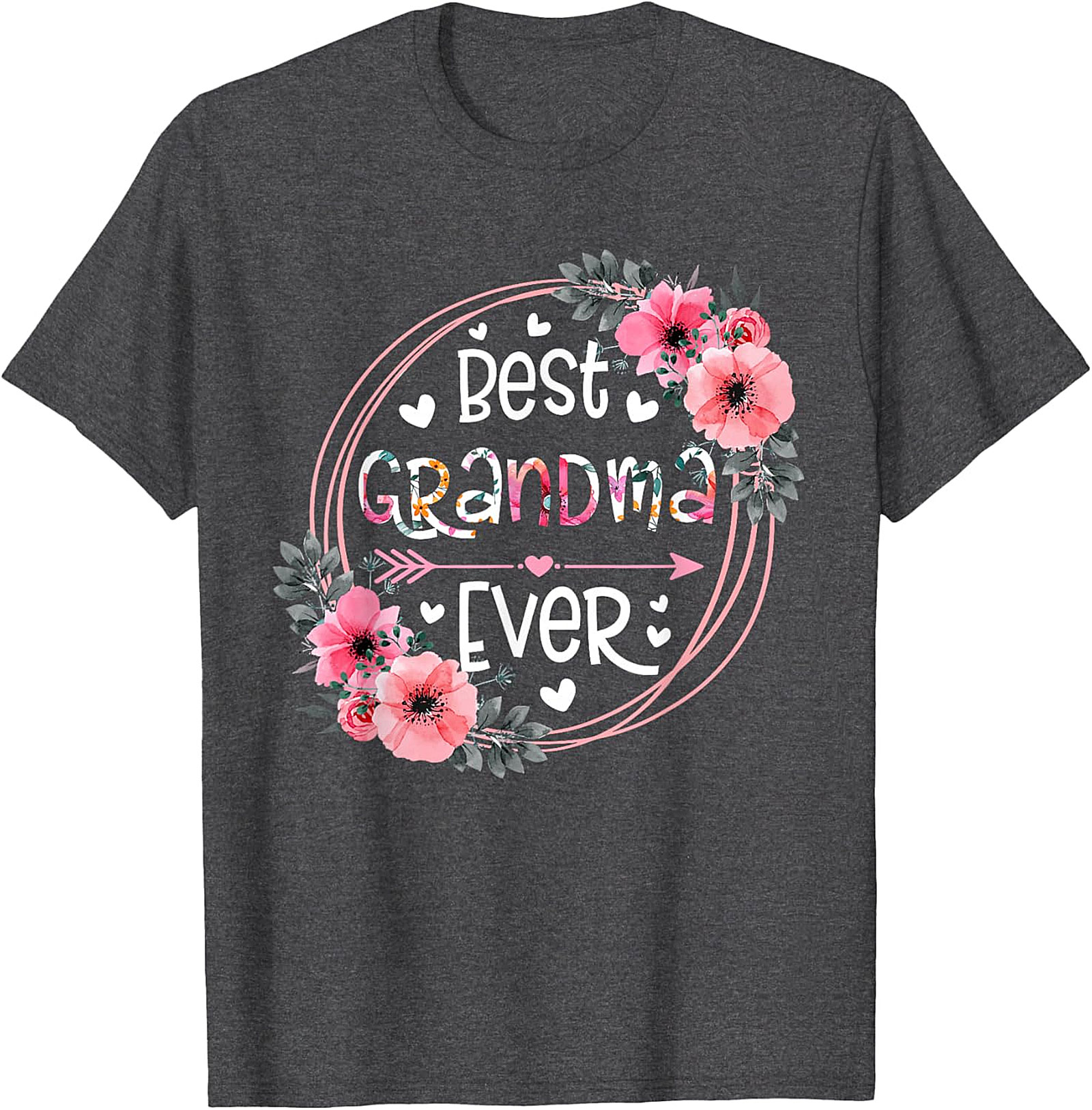  Best Grandma Ever Floral T-shirt | Soft Cotton Graphic Tee